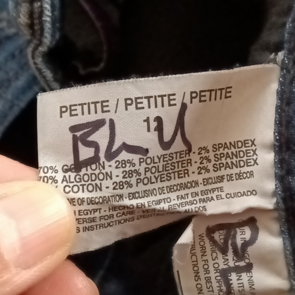 Gloria Vanderbilt Brianna Capri jeans for women 12p studded embellished - Picture 7 of 7